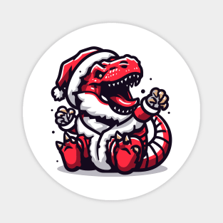 Santa's Dino Magnet